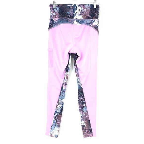 Adidas Leggings Women's Size Small Primegreen Aeroready Active Marble Print - Picture 2 of 6